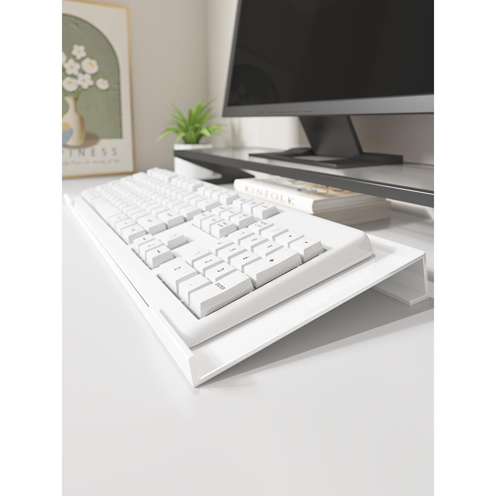电脑键盘增高架机械键盘托架倾斜架办公桌上悬浮底座键盘隐形支架