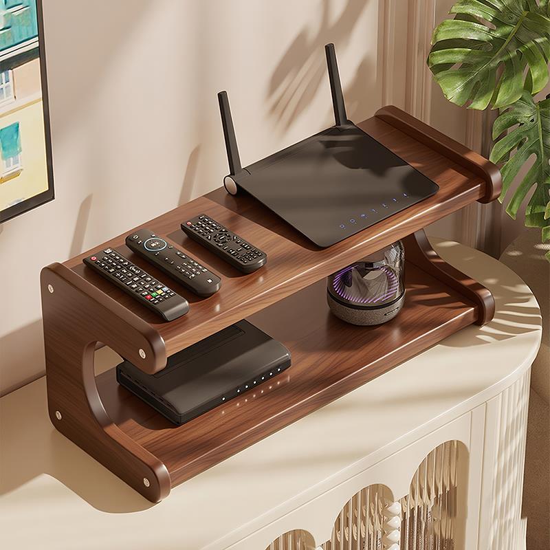 台面路由器置物架电视柜机上盒光猫摆放架客厅多层桌面WIFI整理架