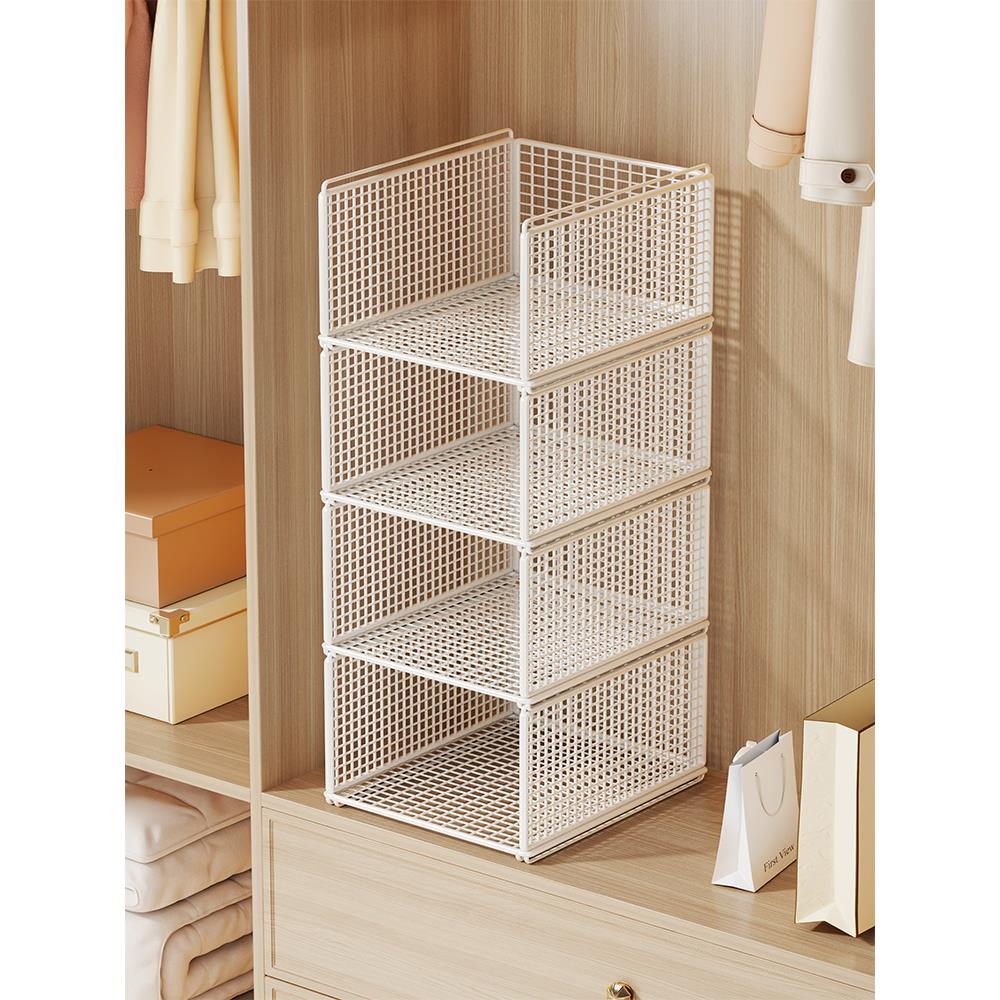 衣柜分层置物架柜内抽屉式多层隔板隔断放衣服收纳架衣物整理神器