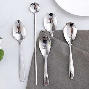 304不锈钢勺子长柄汤匙韩式家用创意可爱长汤勺调羹儿童餐具饭勺