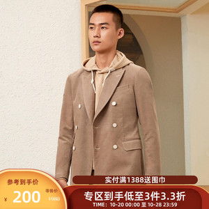 VGO休闲西服CP款21秋季新款复古西装外套气质纯色长袖宽松小西服