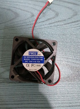 FWDZ FD6015S14M 14V 0.15A 6cm直流伏加湿器干衣机小型散热风扇