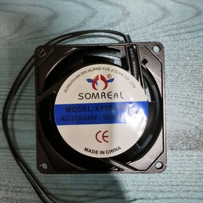 正品 SOMREAL XY8025HSL 220V 0.07A 8cm 8025 散热风扇 轴流风机