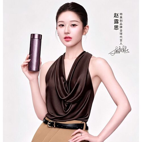 特美刻赵露思同款钛轻杯纯钛直身口袋杯 高颜值女生礼物