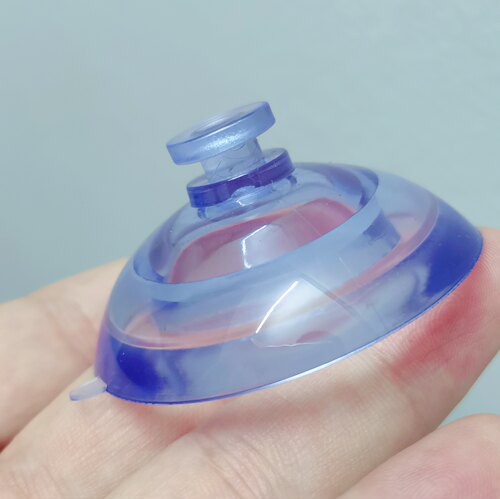 52mm  5.2cm双层吸盘 透明玻璃吸盘 pvc塑料吸盘 竹蜻蜓头盔吸盘