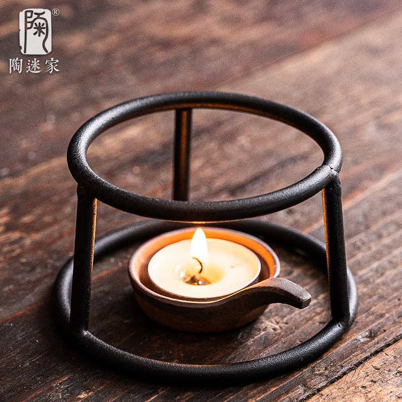陶迷铁艺伍德炉金属架明火蜡烛酒精灯温茶煮茶烤茶炉简约茶具配件,餐饮具,煮茶炉,淘宝优惠券,粉丝福利购,淘宝优惠卷