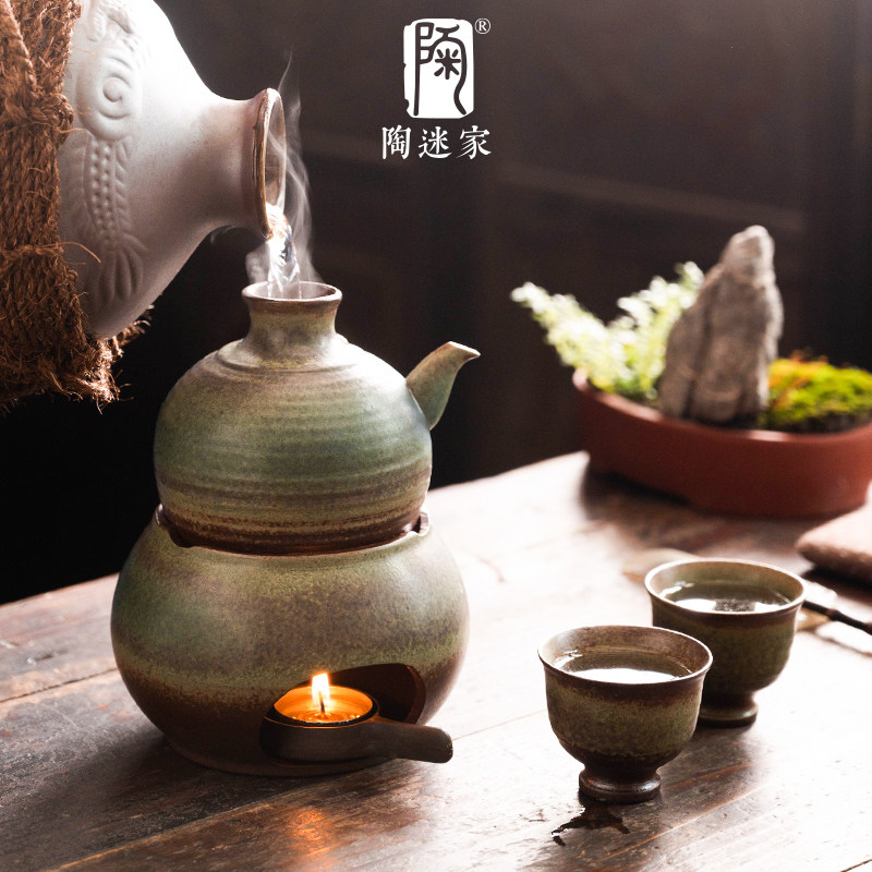 陶瓷温酒器套装黄酒花雕温酒壶图片