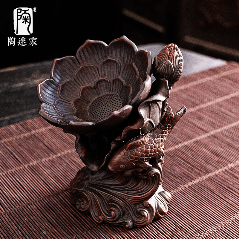 紫陶茶漏复古原矿一体内胆过滤