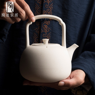 耐高温陶瓷茶壶全自动电陶炉煮茶组 正宗潮州白泥炭炉煮茶套装