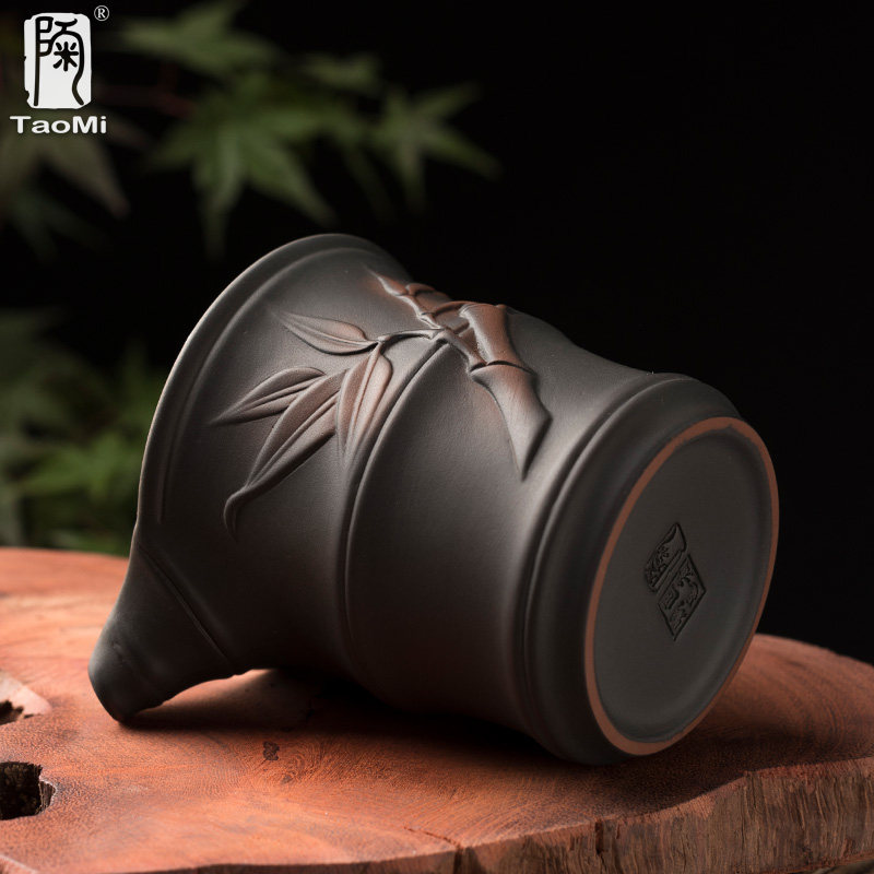 陶迷建水紫陶公道杯陶瓷紫砂高档公杯茶漏套装大号茶海家用分茶器