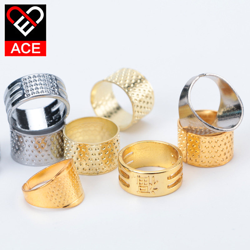 ACE 缝纫金色 顶针 指套 压针器 十字绣指套DIY手工工具