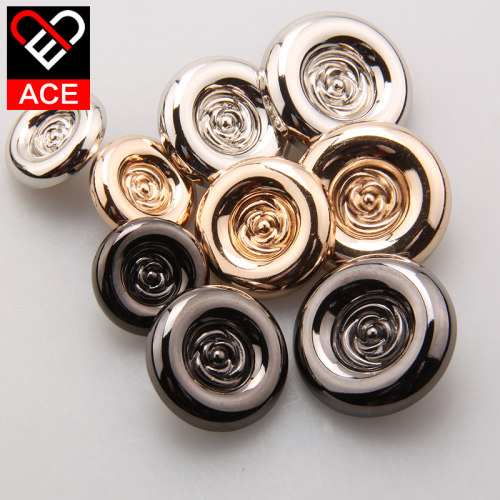 ACE 纽扣 金属钮扣 花瓣图案高脚女大衣风衣外套扣子