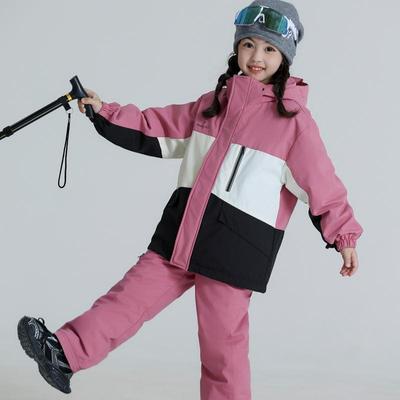 儿童滑雪服套装防水冲锋衣