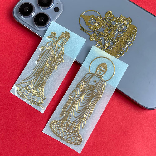 十二生肖本命佛手机壳贴纸