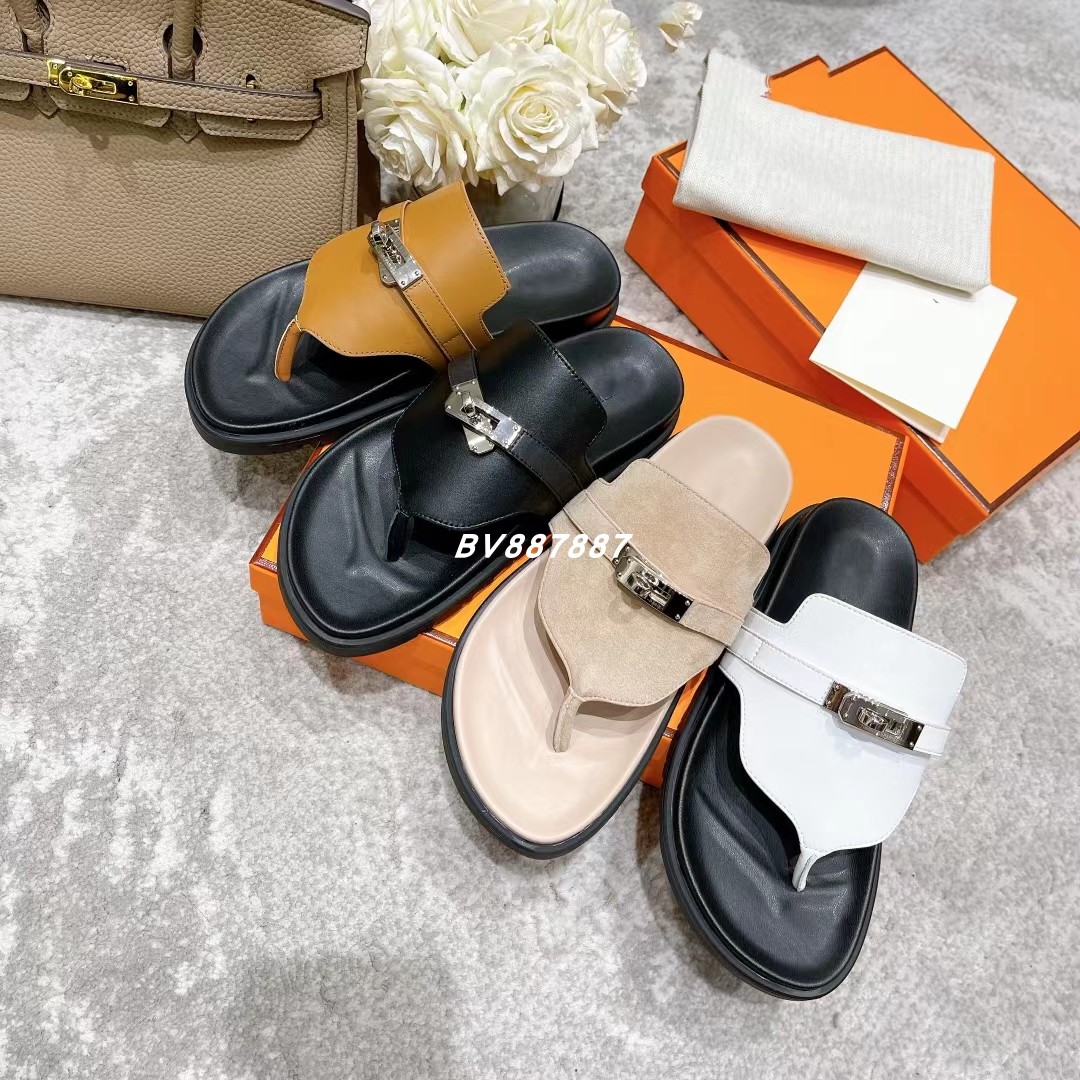 【顶奢】巴黎防滑人字拖鞋外穿时尚情侣款夹脚夹板夹趾沙滩凉拖鞋