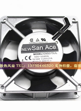 全新三洋109S024UL 109S005UL 109S075UL 109S074UL 12CM115V风扇