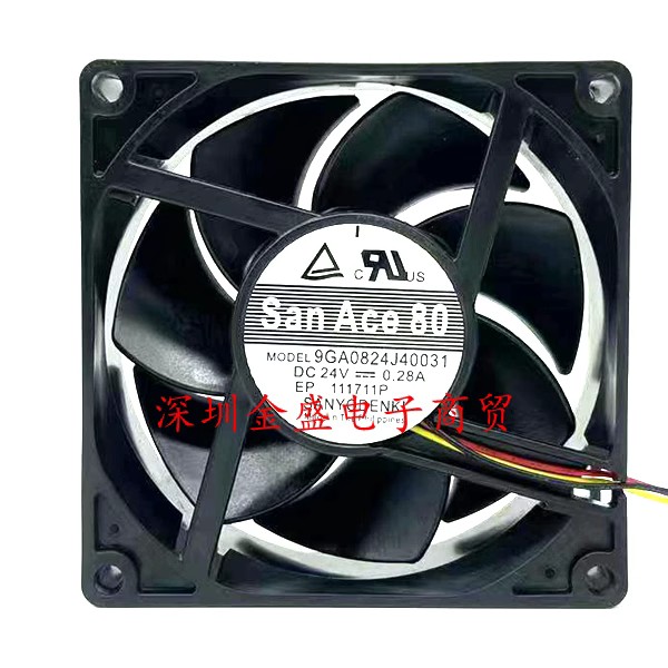 三洋 8025 9GA0824J40031/9GA0824G4006 24V 0.21A 变频器风扇