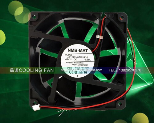 NMB 4715KL-07W-B30/B39 48V 0.21A 12CM 变频器 散热风扇 12038