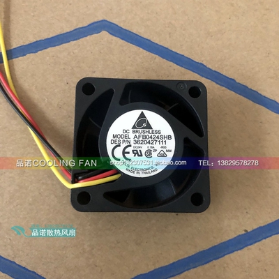 台达 AFB0424SHB  4015 24V 0.18A 4CM/厘米 双滚珠 变频器风扇