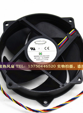 EVERFLOW F129025SH 9025 12V 0.28A 9CM 四线测速 圆形 散热风扇