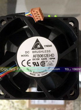 台达 AFB0612EHD 6020 6CM/厘米 12V 0.47A 双滚珠 大风散热风扇