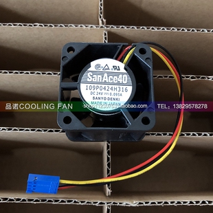 全新三洋风扇109P0424H316 4028 24V 0.095A 6FC5247-0AA06-0AA