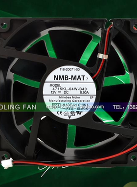 NMB 4715KL-04W-B40/B49 DC12V 0.9A 12038 C6K UPS机柜电源风扇