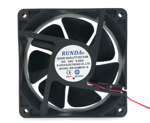 全新RUNDA RD1238B24L-S 12038 24V 0.65A 12厘米 变频器散热风扇