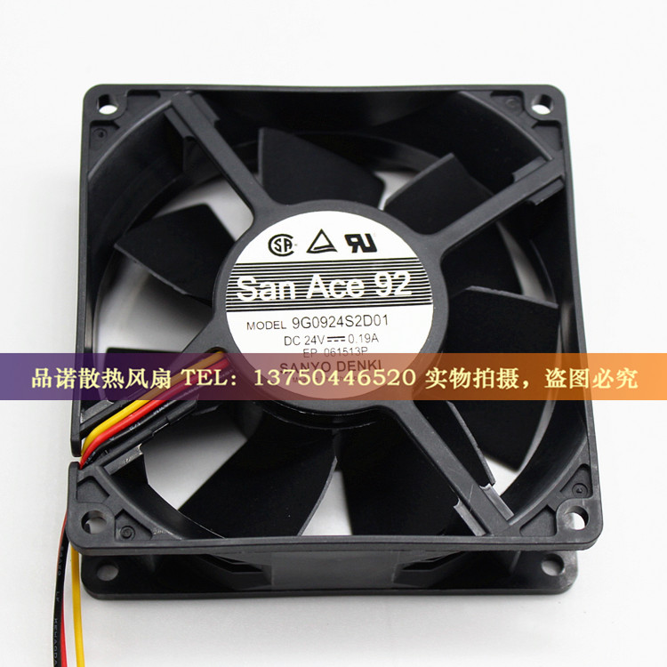 全新三洋 9G0924S2D01 9032 24V 0.19A 9CM/厘米双滚珠变频器风扇