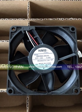 全新NMB 08025SA-24Q-AL 24V 0.20A 8cm 8025 3线变频器散热风扇