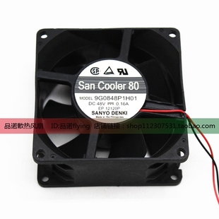 0.16A 服務器散熱風扇 三洋 48V 厘米 機柜 8CM 9G0848P1H01 8038
