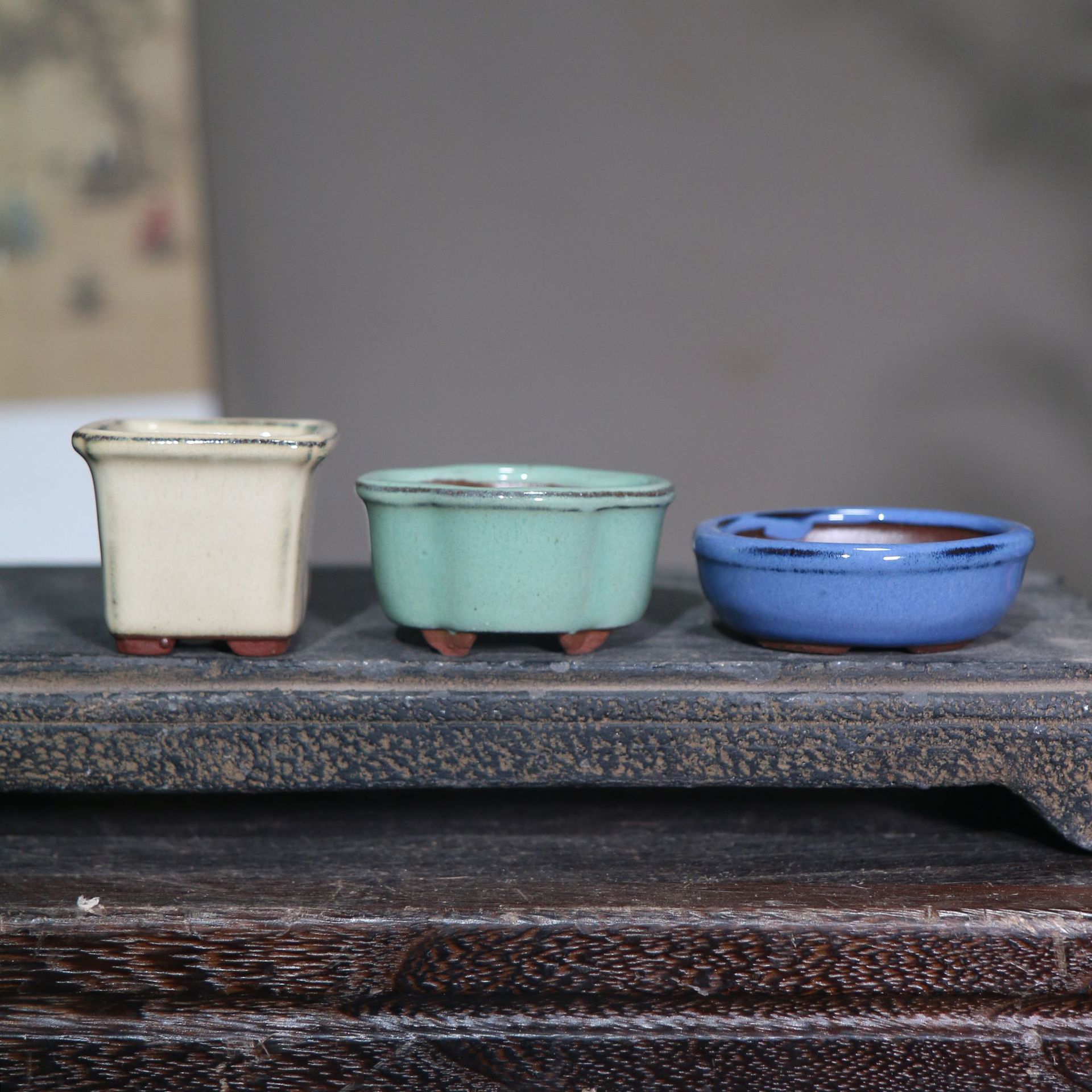 紫砂陶瓷粗陶微型迷你控型拇指