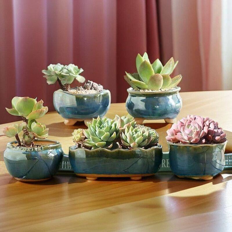 绿植窑变单品多肉花盆陶瓷复古粗陶大口创意盆栽包邮清仓工厂批发