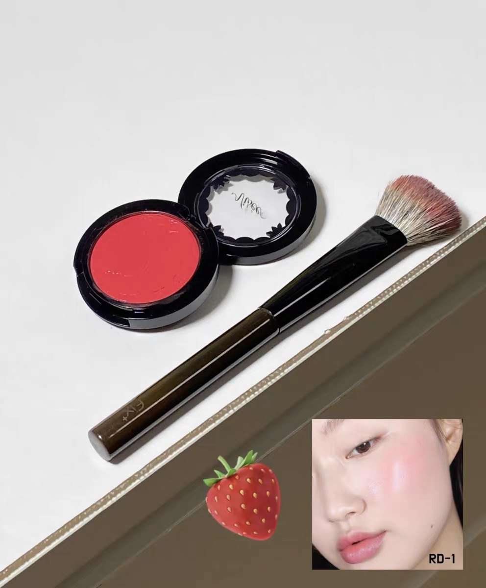 现货！日本 KOSE Visee 唇颊两用膏状腮红膏RD-1 草莓红 血色感