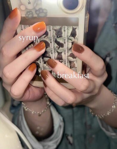 【现货】摩卡慕斯！日本the polish小众指甲油 breakfast秋冬棕色