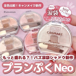 【现货】日本canmake井田新卧蚕眼影盘泪袋提亮限定04#02#N01#N02