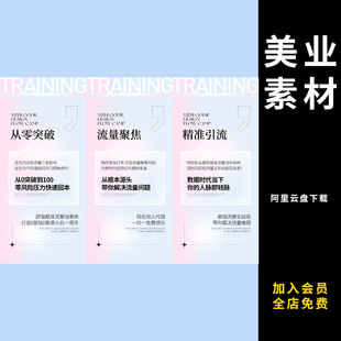 204轻医美招商加盟造势宣传合作微商合伙人海报设计素材PSD模板