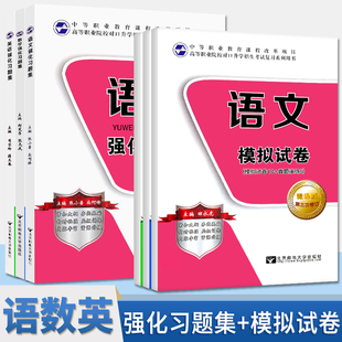 语文数学英语 模拟试卷 中职升高职对口升学招生考试复习用书全国通用版 语数英辅导资料 中等职业教育 强化习题集 共6本