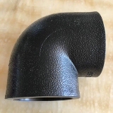 PE管件PE弯头202532直弯承插对接热熔管件黑色新料室外供水管弯头