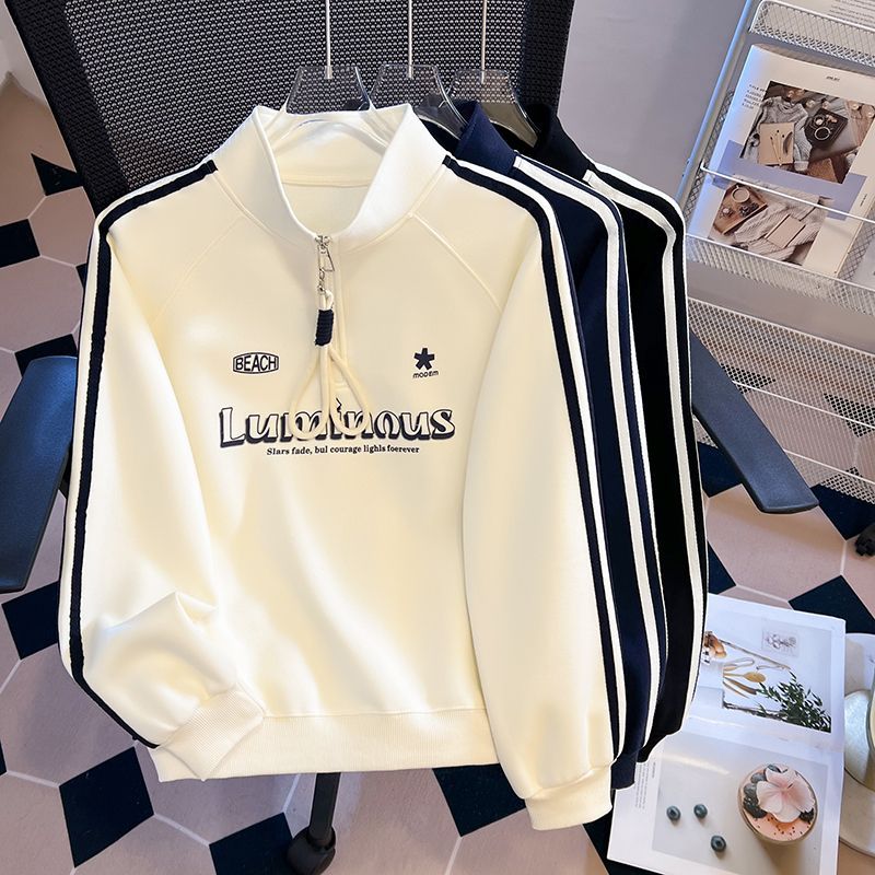 女童今年流行爆款加绒卫衣2025新款秋装中大童超好看拉链洋气外套