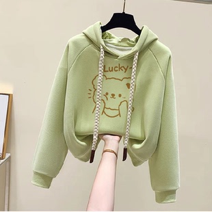 女童超好看洋气连帽卫衣2026春装新款今年流行爆款中大童春秋套装