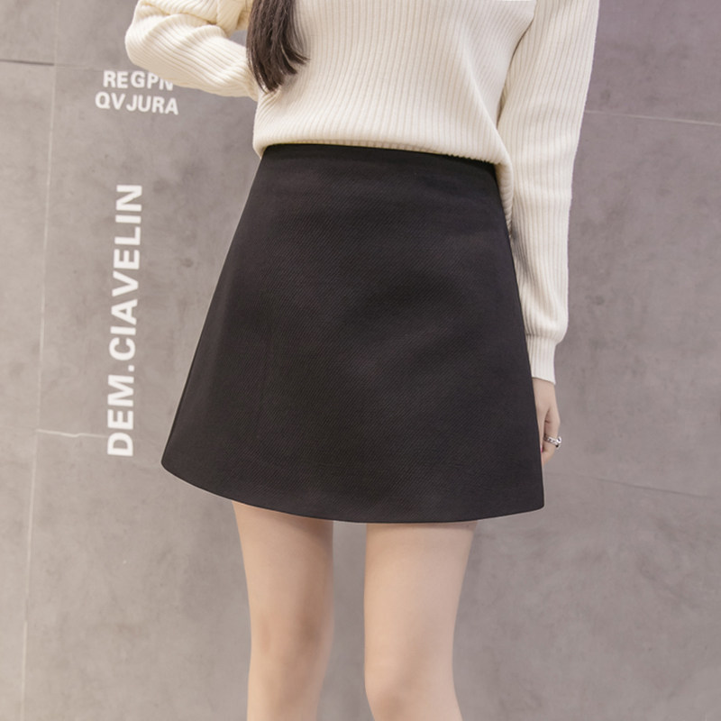 2020 Autumn and winter new pattern Korean Edition Women's wear black Short skirt skirt Paige Self cultivation Show thin Skirtin the Women's clothing/Boutique , Skirts  category - from Buy2taobao.com to provide professional Taobao agent buy service
