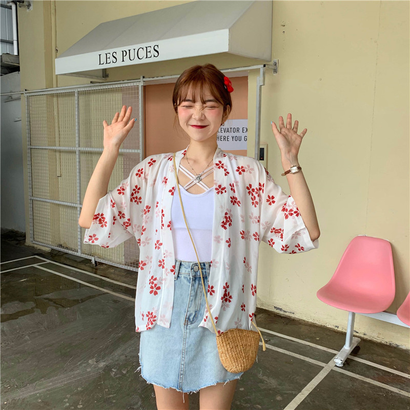 Real photo real price and wind sun protection clothing women's coat Chiffon Top very fairy sun protection shirt cardigan