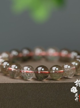 天然水晶发晶冰透手串11mm