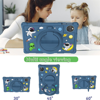 适用vivopad5平板硅胶壳iqoopad5全包卡通壳ipa2556儿童手提笔槽外壳vivopad2旋转后壳iqoopad2宇航员套