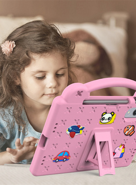 适用2025款联想小新平板proGT卡通时尚外壳TB710FU收缩支架儿童手拎抗压弯耐磨加厚11.1英寸后壳