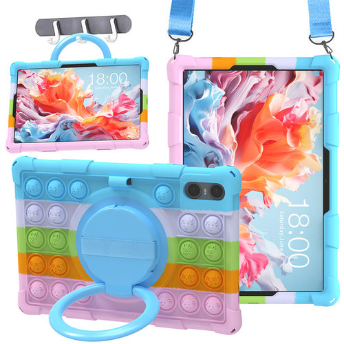 适用2025款荣耀平板V9平板保护套11.5英寸全包旋转支架ROL-W00手提硅胶外壳360旋转支架手持腕带防摔壳