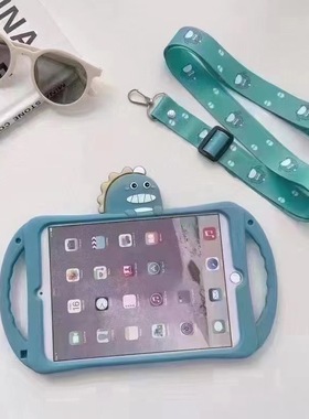 适用红米Redmi Pad SE保护套11英寸手握支架恐龙23073RPBFC防摔硅胶壳小米5绿色儿童软壳米6全包支架套