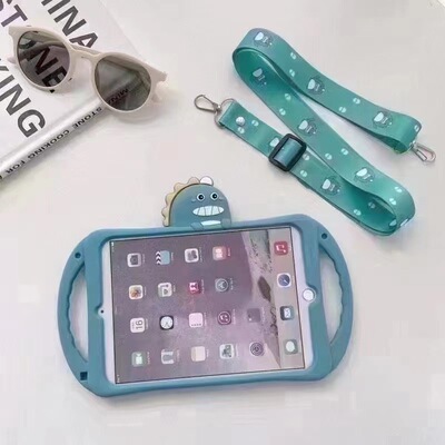适用红米Redmi Pad SE保护套11英寸手握支架恐龙23073RPBFC防摔硅胶壳小米5绿色儿童软壳米6全包支架套