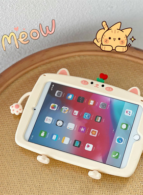 适用荣耀平板V8pro防摔硅胶壳HEY2-W19手提壳荣耀9pro卡通软套hey-w09手拎款猫咪ROD-W09平板外套AGS5-W00